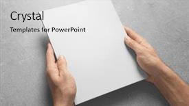  Presentation with brochure - Amazing slides having background mock up for design backdrop and a light gray colored foreground