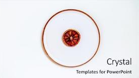  Presentation with symmetrical - Cool new theme with background natural organic product symmetrical backdrop and a sky blue colored foreground