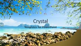  Presentation with bridge over troubled waters - Slides having background nature - harbor waters quiet getaway background and a light blue colored foreground