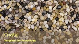  Presentation with natural hazards - Presentation theme featuring background nature bereavement - natural pebble stones background background and a  colored foreground