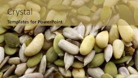  Presentation with pumpkin seeds - Cool new presentation theme with background-of-a-bunch backdrop and a yellow colored foreground