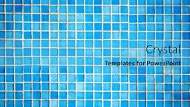  Presentation with mosaic - Colorful PPT theme enhanced with background-of-a-geometric-pattern backdrop and a light blue colored foreground