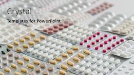  Presentation with capsules - Slide deck having background-of-a-large-group background and a  colored foreground