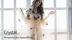  Presentation with stained glass - Cool new slide deck with background of a stained backdrop and a soft green colored foreground