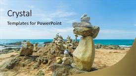  Presentation with rock balance - Cool new theme with background of a summer storm backdrop and a  colored foreground