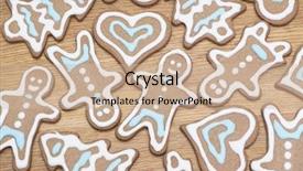  Presentation with gingerbread - Presentation having background of a variety of gingerbread cookies fresh from the oven background and a soft green colored foreground