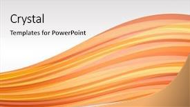  Presentation with yellow orange - PPT theme enhanced with background of an orange wave background and a white colored foreground