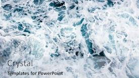  Presentation with sea water - Presentation with background-of-aqua-sea-water background and a light blue colored foreground