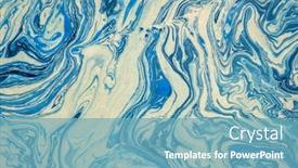  Presentation with blue - Colorful slide set enhanced with background-of-blue-marbled-nepalese backdrop and a teal colored foreground