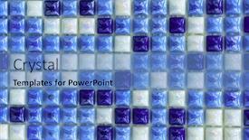  Presentation with bold abstract - Audience pleasing PPT layouts consisting of background of bright mosaic tiles backdrop and a teal colored foreground