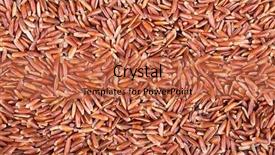  Presentation with rice grain - Beautiful presentation theme featuring background of camargue red rice backdrop and a red colored foreground