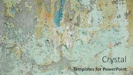  Presentation with cracked wall - PPT layouts having background-of-cement-wall background and a light gray colored foreground