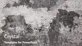  Presentation with cracked wall - Presentation design consisting of background-of-cement-wall background and a gray colored foreground