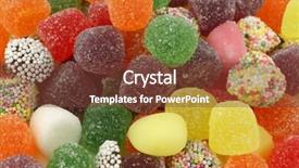  Presentation with candy - Audience pleasing slide set consisting of background of colorful tum tum candy backdrop and a tawny brown colored foreground