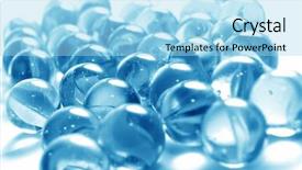  Presentation with blue marble - Beautiful presentation featuring background of colourful glass marbles backdrop and a arctic colored foreground
