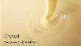  Presentation with condensed milk - Cool new slide set with background of condensed milk backdrop and a lemonade colored foreground