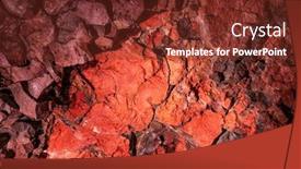  Presentation with lava - PPT layouts having background-of-cooled-off-lava background and a tawny brown colored foreground