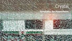  Presentation with broken wall - Colorful slides enhanced with background-of-cracked-window-broken backdrop and a coral colored foreground