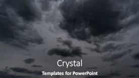  Presentation with rain clouds - Theme having background-of-dark-dramatic-sky background and a dark gray colored foreground