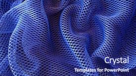  Presentation with fishing net - Presentation featuring background of deep blue fishing background and a navy blue colored foreground