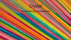  Presentation with diagonal colors - Colorful theme enhanced with background of diagonal paper strip backdrop and a red colored foreground