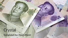  Presentation with emoney money traffic concept closeup - Slide set featuring background of different chinese money background and a light gray colored foreground