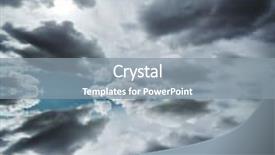  Presentation with ocean surface - Audience pleasing PPT layouts consisting of background of dramatic stormy clouds reflected in ocean mirror surface backdrop and a gray colored foreground