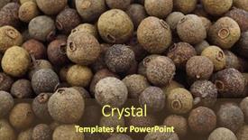  Presentation with allspice - Cool new PPT theme with background-of-dried-allspice-jamaica backdrop and a tawny brown colored foreground