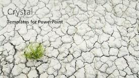  Presentation with cracked - PPT theme with background-of-dry-and-cracked background and a light gray colored foreground