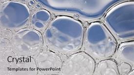  Presentation with foam - Slides featuring background of foam structure background and a light gray colored foreground