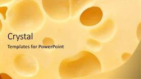  Presentation with cheese - Colorful slide set enhanced with background of fresh yellow cheese backdrop and a yellow colored foreground