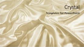  Presentation with silk - Audience pleasing PPT layouts consisting of background of gold folded silk backdrop and a  colored foreground