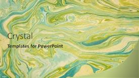  Presentation with green paper texture - PPT theme having background-of-gold-green background and a mint green colored foreground