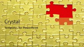  Presentation with gold ballokns - Colorful PPT layouts enhanced with background of gold jigsaw puzzle backdrop and a  colored foreground