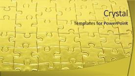  Presentation with gold and purple - Presentation theme with background of gold jigsaw puzzle background and a  colored foreground