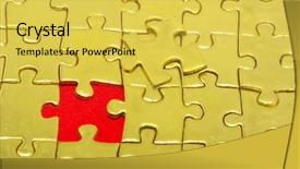  Presentation with diamond and gold - Cool new presentation with background of gold jigsaw puzzle backdrop and a  colored foreground