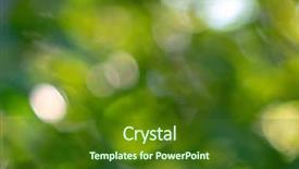  Presentation with green leaves - Amazing slide deck having blurriness - background of green blurry leaves backdrop and a tawny brown colored foreground