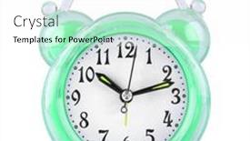  Presentation with white green - Presentation theme consisting of background-of-green-classic-alarm background and a white colored foreground