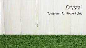  Presentation with barn - PPT theme enhanced with background-of-green-grass-against background and a sky blue colored foreground