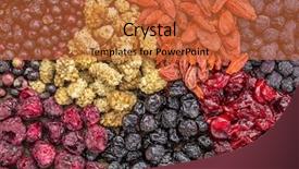  Presentation with goji - Colorful presentation enhanced with blueberry mulberry cherry goji elderberry backdrop and a red colored foreground