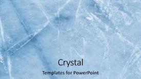  Presentation with ice rink - Cool new theme with background of ice surface cut backdrop and a light blue colored foreground