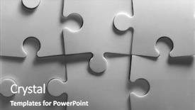  Presentation with jigsaw - Colorful PPT layouts enhanced with background of jigsaw puzzle backdrop and a gray colored foreground