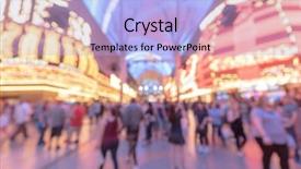  Presentation with las vegas nevada - Presentation design having background of las vegas city background and a light blue colored foreground