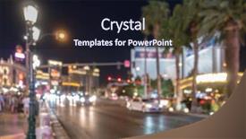  Presentation with las vegas nevada - Presentation theme enhanced with background of las vegas city background and a  colored foreground