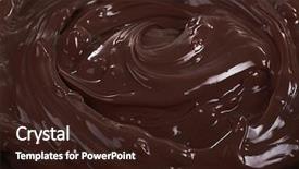  Presentation with chocolate milk - Theme with background of melted milk chocolate background and a wine colored foreground