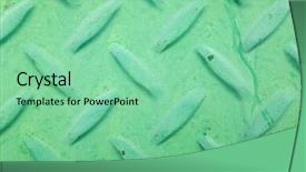  Presentation with diamond plate - Amazing slides having background of metal diamond plate backdrop and a seafoam green colored foreground