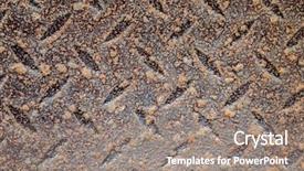  Presentation with diamond plate - Beautiful presentation design featuring background of metal diamond plate backdrop and a gray colored foreground