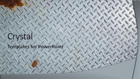  Presentation with diamond plate - Colorful presentation enhanced with background of metal diamond plate backdrop and a light gray colored foreground