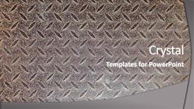  Presentation with diamond plate - Audience pleasing presentation theme consisting of background of metal diamond plate backdrop and a gray colored foreground