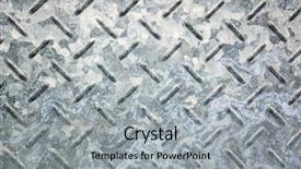  Presentation with diamond plate - PPT theme with background of metal diamond plate background and a light gray colored foreground